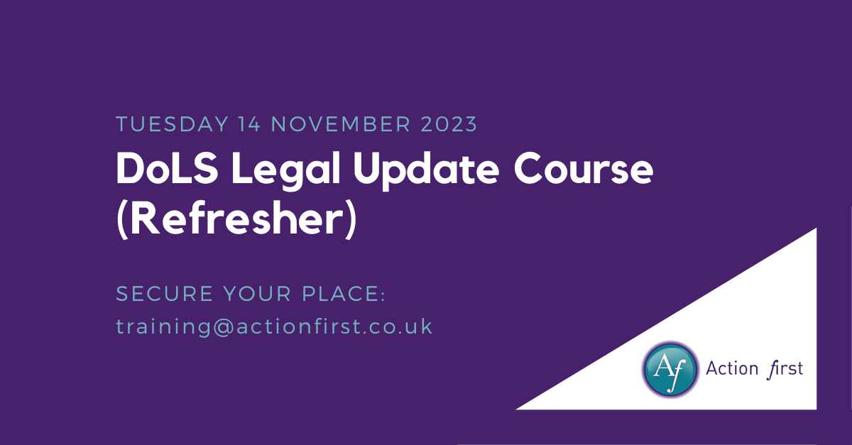 DoLS Legal Update Course - Refresher